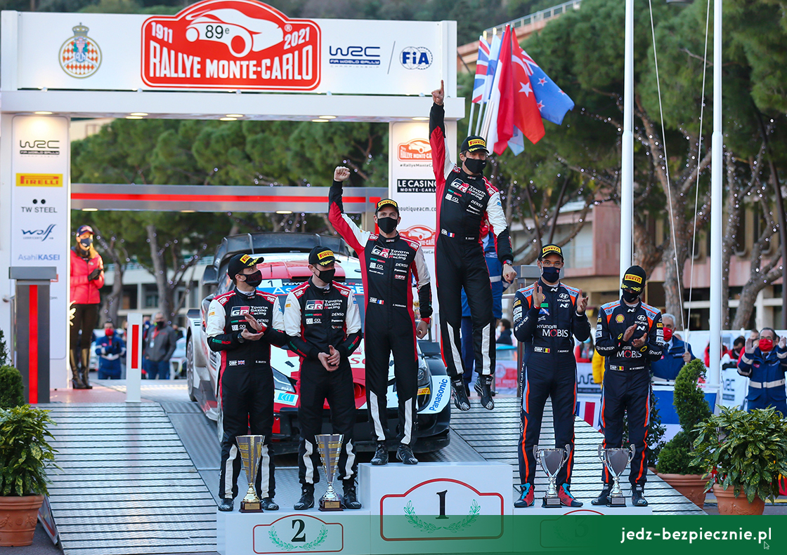 Sport - zwycięzcy pierwszej rundy WRC 2021 - Rajdu Monte-Carlo